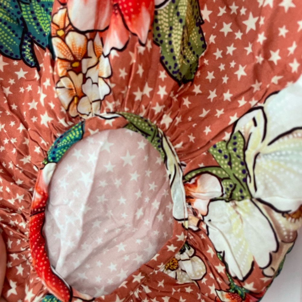 FARM Rio Anthropologie cheetah flower print off the shoulder dress size S - Picture 3 of 6